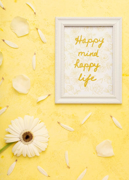 Beautiful. Flowers Concept Mock-Up Psd