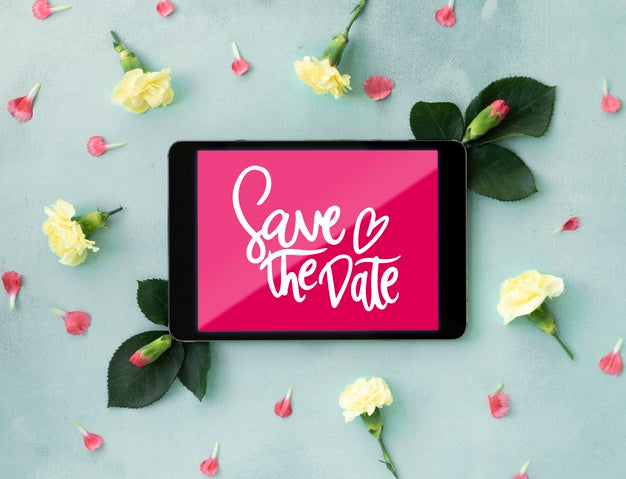 Beautiful. Flowers Concept Mock-Up Psd