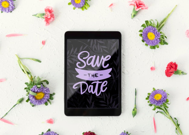 Beautiful. Flowers Concept Mock-Up Psd