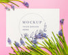 Beautiful Flowers Concept Mock-Up Psd