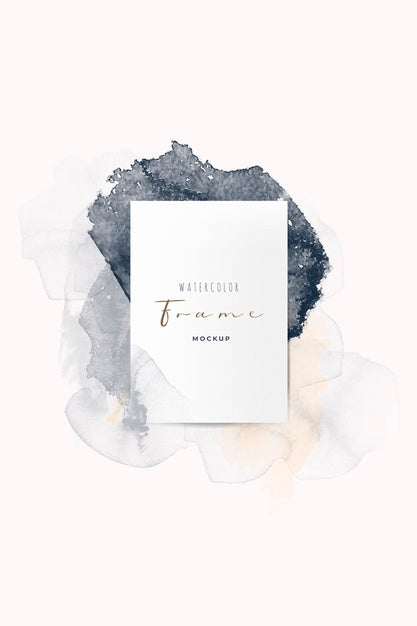 Beautiful Frame With Watercolor Brushes Psd