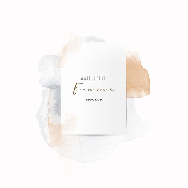 Beautiful Frame With Watercolor Brushes Psd