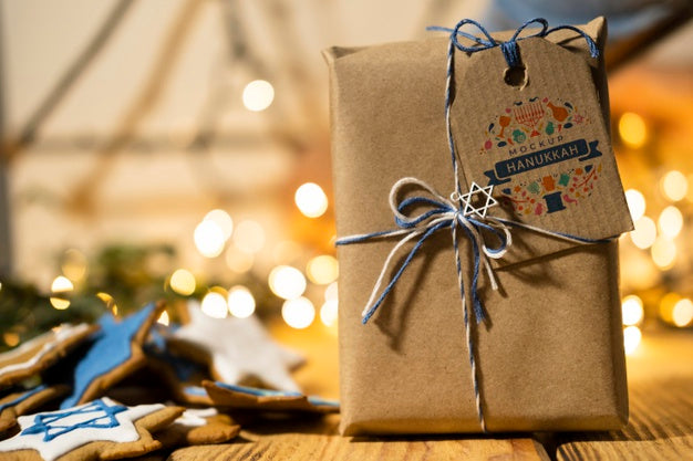 Beautiful Hanukkah Concept Mock-Up Psd