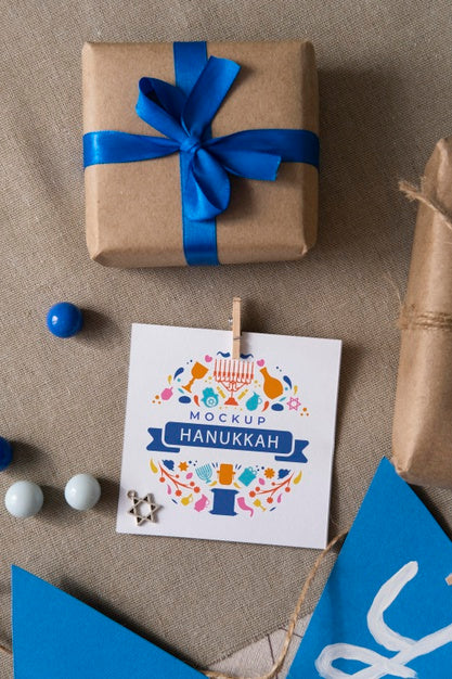 Beautiful Hanukkah Concept Mock-Up Psd