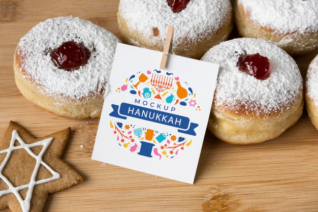 Beautiful Hanukkah Concept Mock-Up Psd