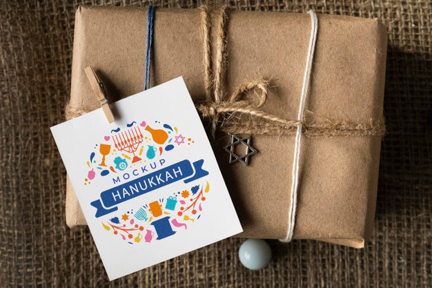 Beautiful Hanukkah Concept Mock-Up Psd