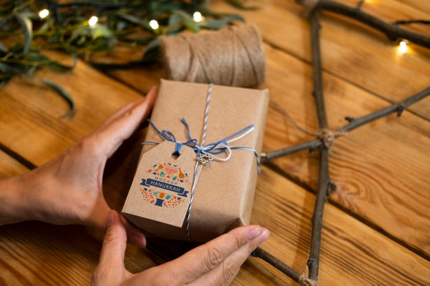 Beautiful Hanukkah Concept Mock-Up Psd