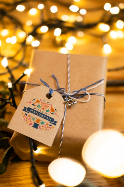Beautiful Hanukkah Concept Mock-Up Psd