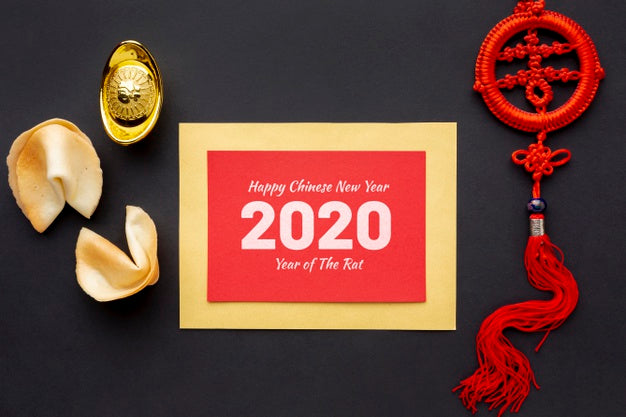 Beautiful Happy Chinese New Year Mock-Up Psd