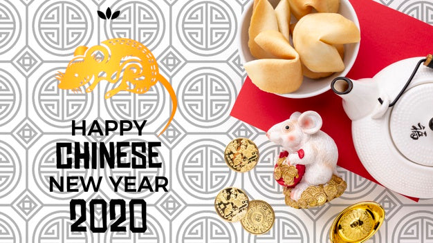 Beautiful Happy Chinese New Year Mock-Up Psd