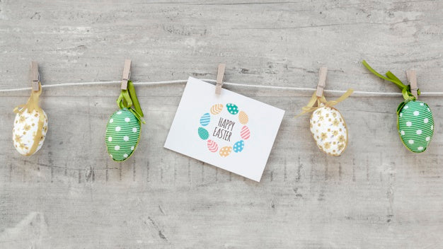Beautiful Happy Easter Concept Psd