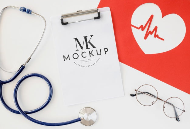 Beautiful Heart Concept Mock-Up Psd