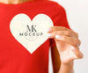 Beautiful Heart Concept Mock-Up Psd
