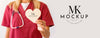 Beautiful Heart Concept Mock-Up Psd