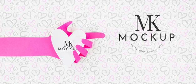 Beautiful Heart Concept Mock-Up Psd