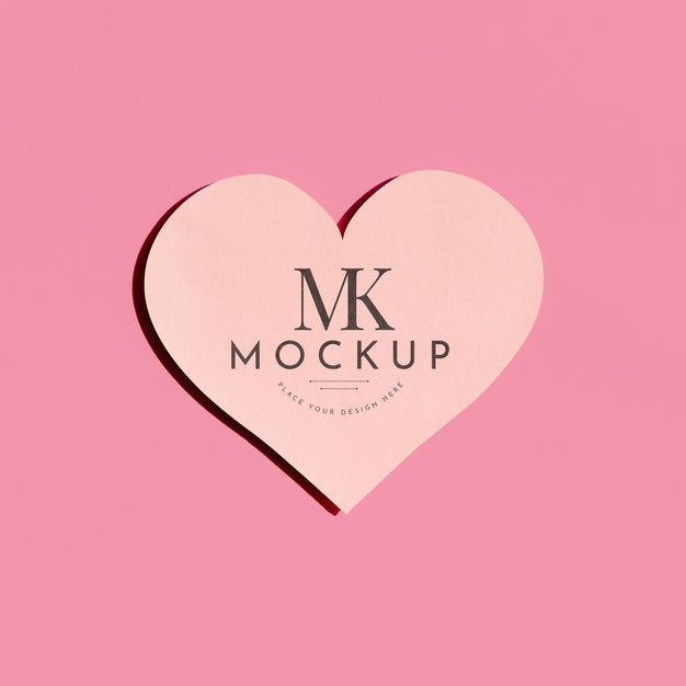 Beautiful Heart Concept Mock-Up Psd