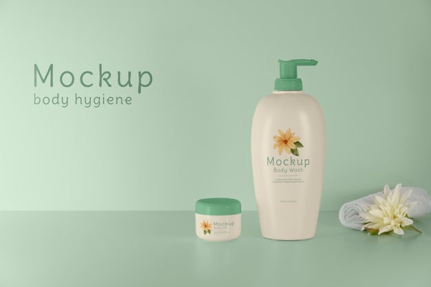 Beautiful Hygiene Product Packaging Mockup Psd