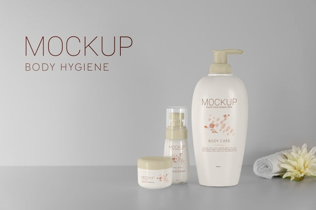 Beautiful Hygiene Product Packaging Mockup Psd