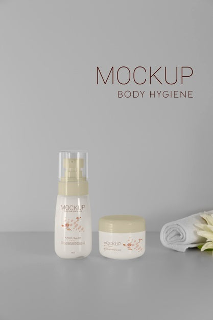 Beautiful Hygiene Product Packaging Mockup Psd
