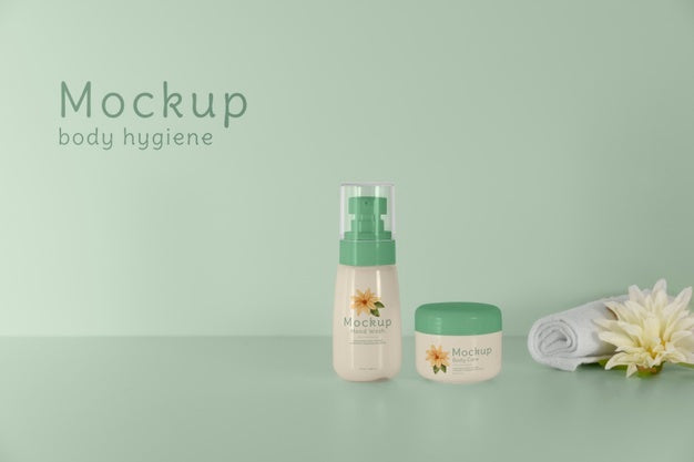 Beautiful Hygiene Product Packaging Mockup Psd