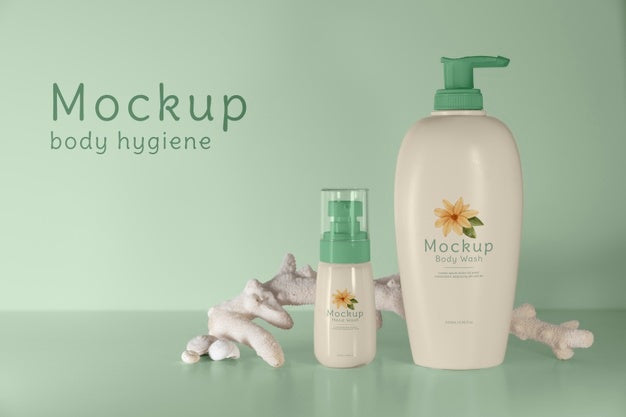 Beautiful Hygiene Product Packaging Mockup Psd