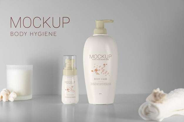 Beautiful Hygiene Product Packaging Mockup Psd