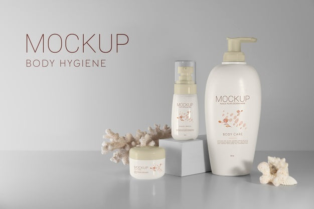 Beautiful Hygiene Product Packaging Mockup Psd