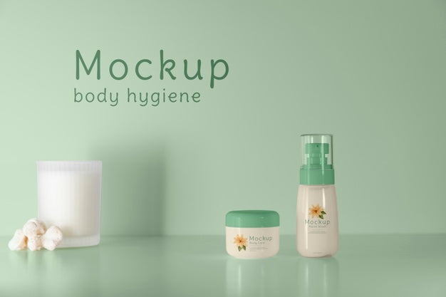 Beautiful Hygiene Product Packaging Mockup Psd