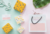Beautiful Jewelry And Packaging Mockup Concept Psd