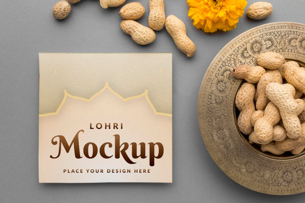 Beautiful Lohri Concept Mock-Up Psd