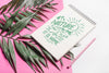 Beautiful Notebook Cover Mockup With Floral Decoration Psd