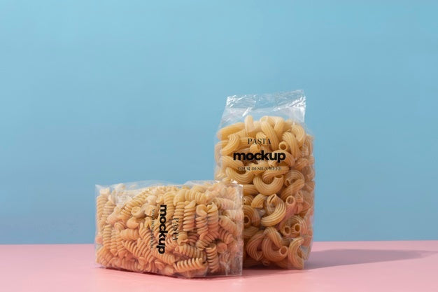 Beautiful Pasta Packaging Mockup Psd