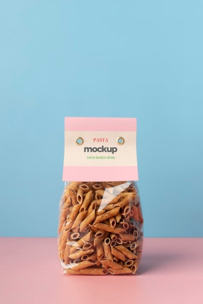 Beautiful Pasta Packaging Mockup Psd