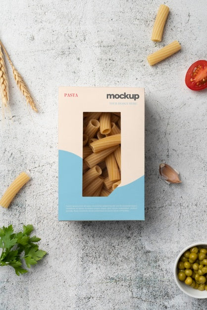 Beautiful Pasta Packaging Mockup Psd