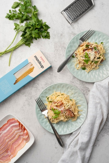 Beautiful Pasta Packaging Mockup Psd