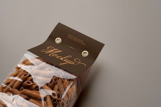 Beautiful Pasta Packaging Mockup Psd