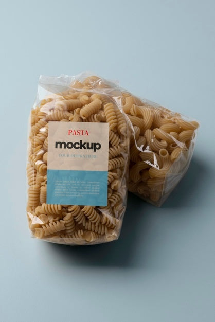 Beautiful Pasta Packaging Mockup Psd