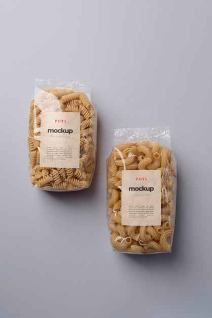 Beautiful Pasta Packaging Mockup Psd