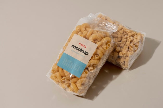 Beautiful Pasta Packaging Mockup Psd