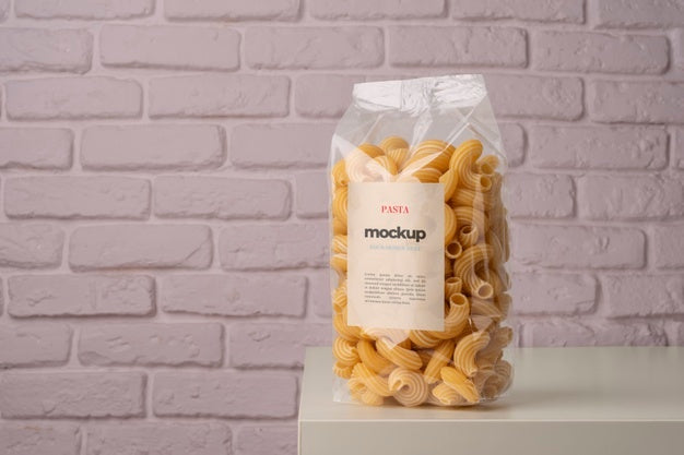 Beautiful Pasta Packaging Mockup Psd