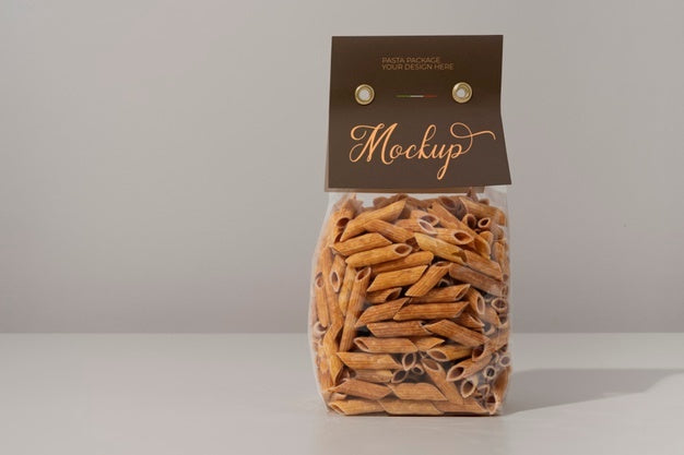 Beautiful Pasta Packaging Mockup Psd