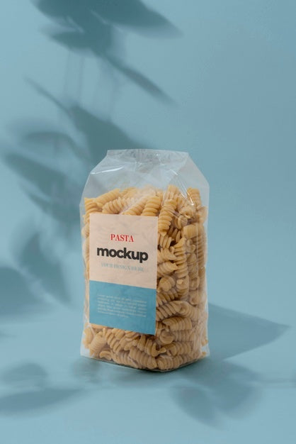Beautiful Pasta Packaging Mockup Psd