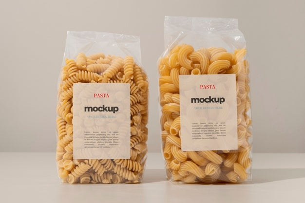 Beautiful Pasta Packaging Mockup Psd