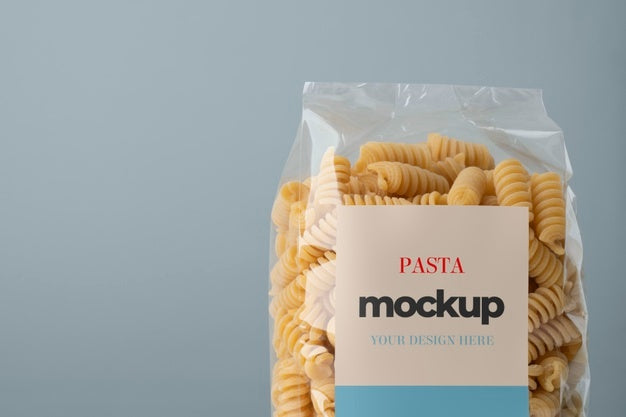 Beautiful Pasta Packaging Mockup Psd