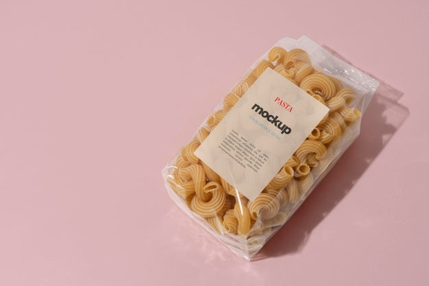 Beautiful Pasta Packaging Mockup Psd