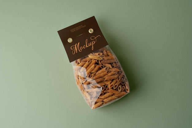 Beautiful Pasta Packaging Mockup Psd