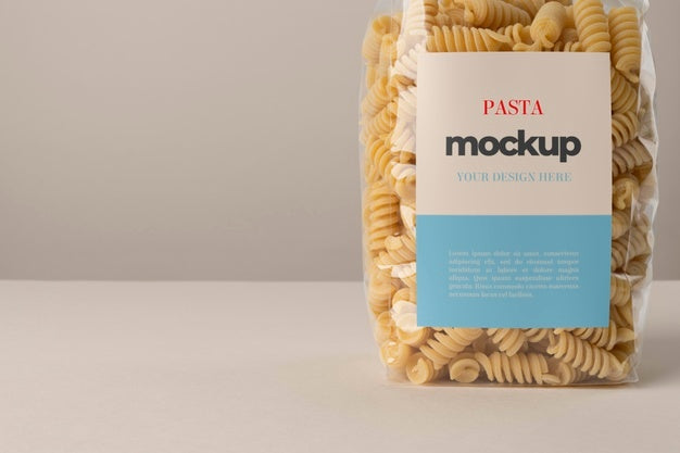 Beautiful Pasta Packaging Mockup Psd