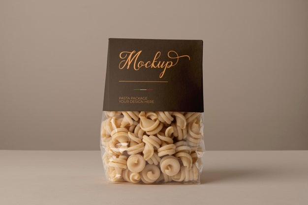 Beautiful Pasta Packaging Mockup Psd