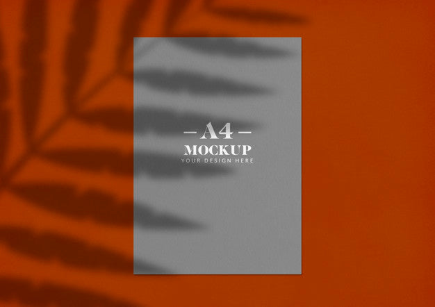 Beautiful Sheet Mockup With Shadow Psd