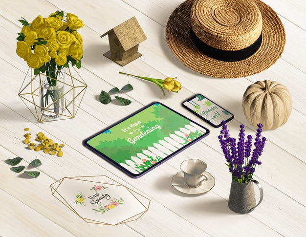 Beautiful Spring Concept Mock-Up Psd